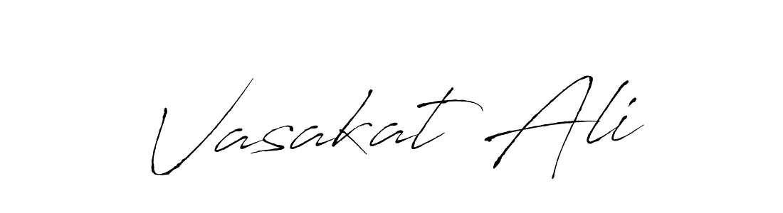 Antro_Vectra is a professional signature style that is perfect for those who want to add a touch of class to their signature. It is also a great choice for those who want to make their signature more unique. Get Vasakat Ali name to fancy signature for free. Vasakat Ali signature style 6 images and pictures png