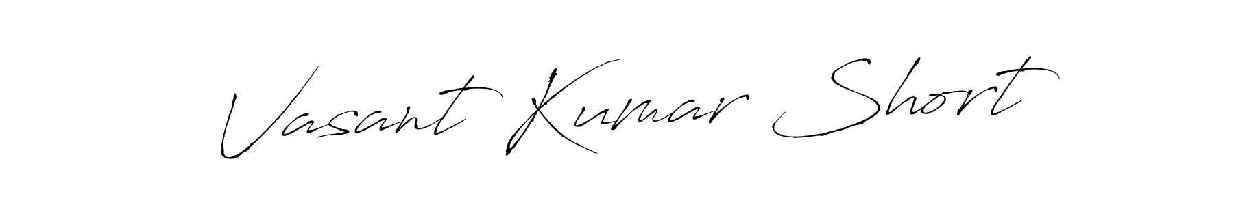 Create a beautiful signature design for name Vasant Kumar Short. With this signature (Antro_Vectra) fonts, you can make a handwritten signature for free. Vasant Kumar Short signature style 6 images and pictures png