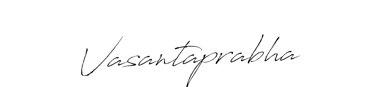 Use a signature maker to create a handwritten signature online. With this signature software, you can design (Antro_Vectra) your own signature for name Vasantaprabha. Vasantaprabha signature style 6 images and pictures png