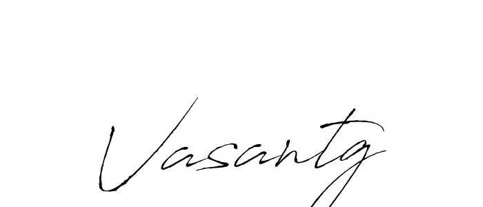 Vasantg stylish signature style. Best Handwritten Sign (Antro_Vectra) for my name. Handwritten Signature Collection Ideas for my name Vasantg. Vasantg signature style 6 images and pictures png