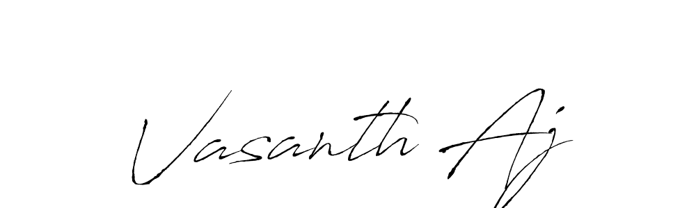 Similarly Antro_Vectra is the best handwritten signature design. Signature creator online .You can use it as an online autograph creator for name Vasanth Aj. Vasanth Aj signature style 6 images and pictures png