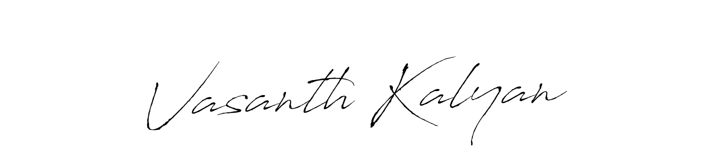 Create a beautiful signature design for name Vasanth Kalyan. With this signature (Antro_Vectra) fonts, you can make a handwritten signature for free. Vasanth Kalyan signature style 6 images and pictures png