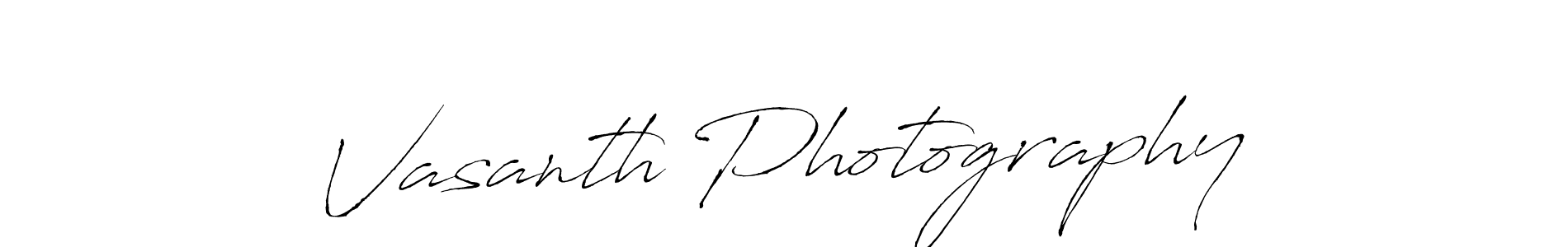 Vasanth Photography stylish signature style. Best Handwritten Sign (Antro_Vectra) for my name. Handwritten Signature Collection Ideas for my name Vasanth Photography. Vasanth Photography signature style 6 images and pictures png