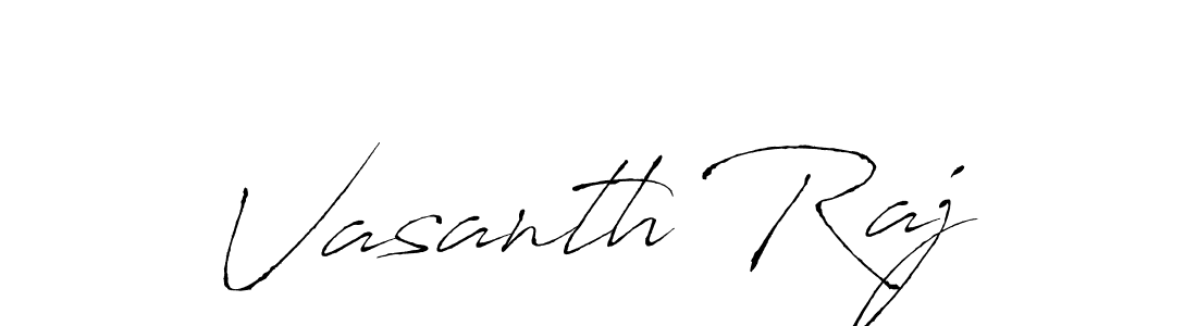 Make a beautiful signature design for name Vasanth Raj. With this signature (Antro_Vectra) style, you can create a handwritten signature for free. Vasanth Raj signature style 6 images and pictures png