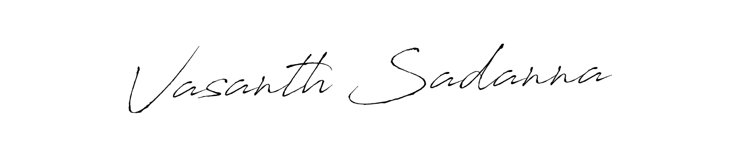 Also You can easily find your signature by using the search form. We will create Vasanth Sadanna name handwritten signature images for you free of cost using Antro_Vectra sign style. Vasanth Sadanna signature style 6 images and pictures png