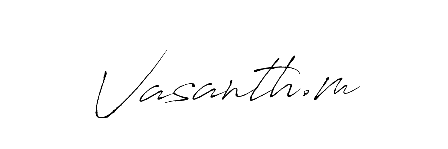Use a signature maker to create a handwritten signature online. With this signature software, you can design (Antro_Vectra) your own signature for name Vasanth.m. Vasanth.m signature style 6 images and pictures png