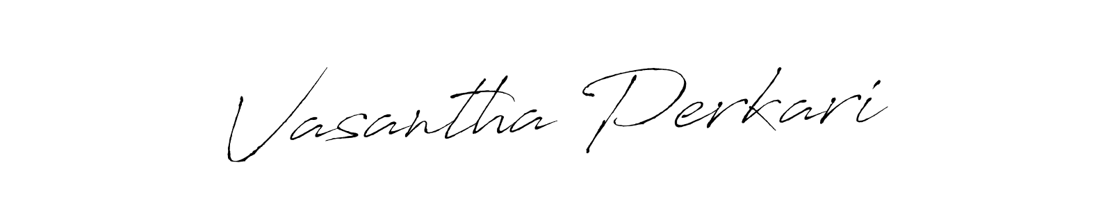 How to make Vasantha Perkari name signature. Use Antro_Vectra style for creating short signs online. This is the latest handwritten sign. Vasantha Perkari signature style 6 images and pictures png