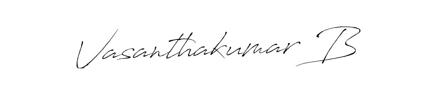 if you are searching for the best signature style for your name Vasanthakumar B. so please give up your signature search. here we have designed multiple signature styles  using Antro_Vectra. Vasanthakumar B signature style 6 images and pictures png