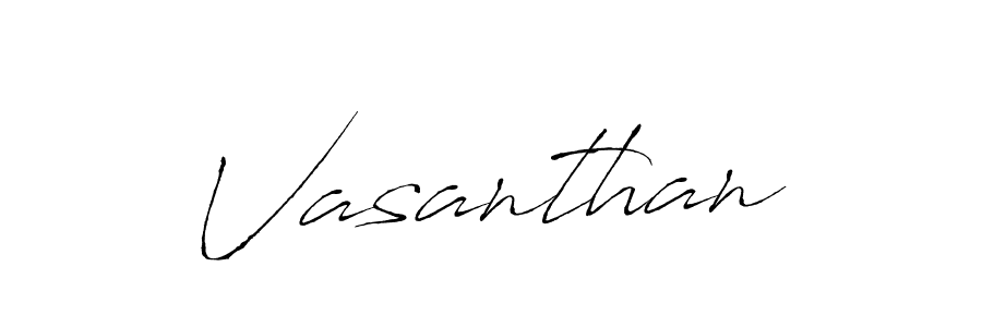 Vasanthan stylish signature style. Best Handwritten Sign (Antro_Vectra) for my name. Handwritten Signature Collection Ideas for my name Vasanthan. Vasanthan signature style 6 images and pictures png