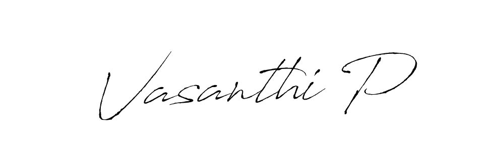 Antro_Vectra is a professional signature style that is perfect for those who want to add a touch of class to their signature. It is also a great choice for those who want to make their signature more unique. Get Vasanthi P name to fancy signature for free. Vasanthi P signature style 6 images and pictures png
