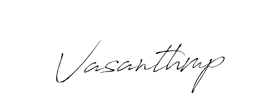 Vasanthmp stylish signature style. Best Handwritten Sign (Antro_Vectra) for my name. Handwritten Signature Collection Ideas for my name Vasanthmp. Vasanthmp signature style 6 images and pictures png