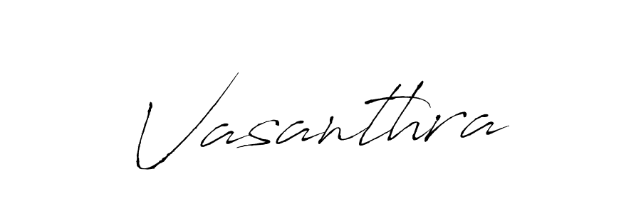Use a signature maker to create a handwritten signature online. With this signature software, you can design (Antro_Vectra) your own signature for name Vasanthra. Vasanthra signature style 6 images and pictures png