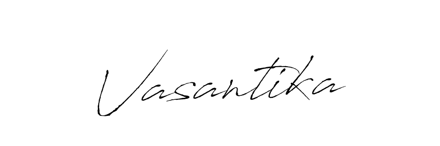 How to make Vasantika name signature. Use Antro_Vectra style for creating short signs online. This is the latest handwritten sign. Vasantika signature style 6 images and pictures png