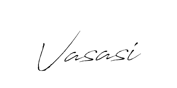 Make a beautiful signature design for name Vasasi. With this signature (Antro_Vectra) style, you can create a handwritten signature for free. Vasasi signature style 6 images and pictures png