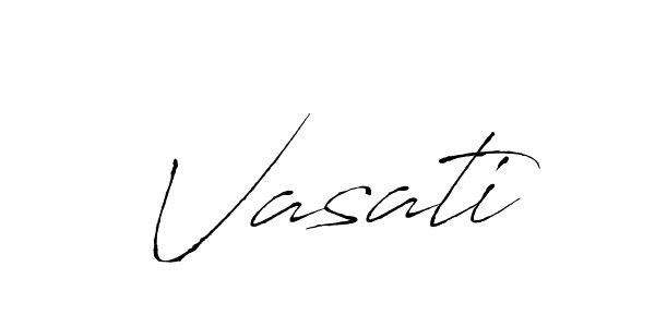Use a signature maker to create a handwritten signature online. With this signature software, you can design (Antro_Vectra) your own signature for name Vasati. Vasati signature style 6 images and pictures png