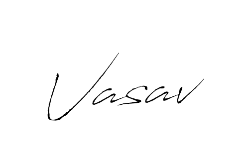 Design your own signature with our free online signature maker. With this signature software, you can create a handwritten (Antro_Vectra) signature for name Vasav. Vasav signature style 6 images and pictures png