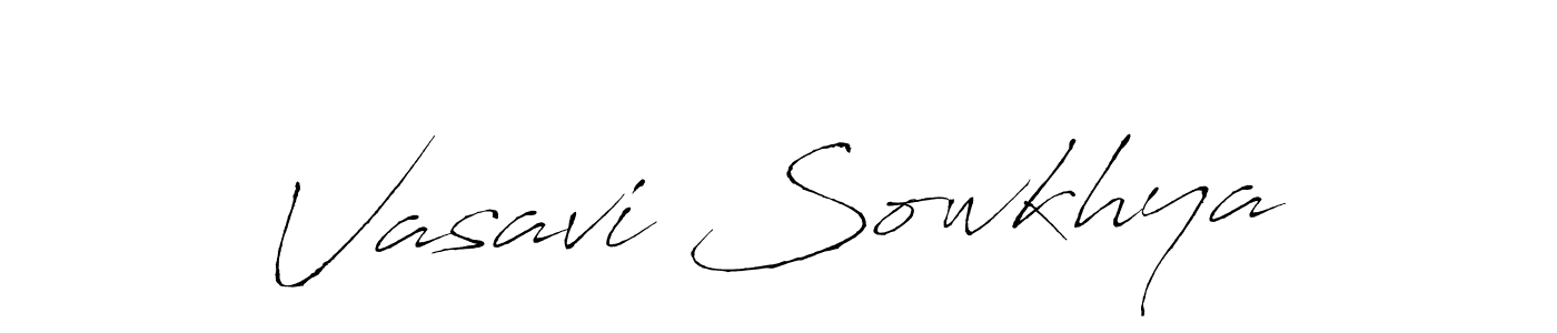 Antro_Vectra is a professional signature style that is perfect for those who want to add a touch of class to their signature. It is also a great choice for those who want to make their signature more unique. Get Vasavi Sowkhya name to fancy signature for free. Vasavi Sowkhya signature style 6 images and pictures png