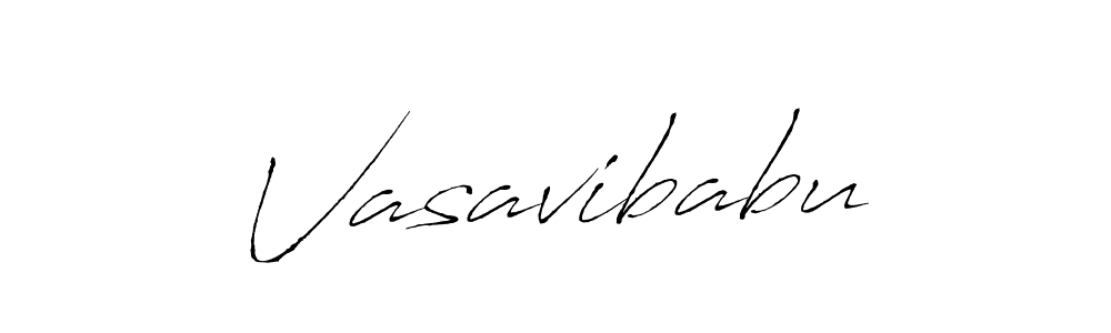 Make a beautiful signature design for name Vasavibabu. With this signature (Antro_Vectra) style, you can create a handwritten signature for free. Vasavibabu signature style 6 images and pictures png
