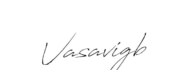 Design your own signature with our free online signature maker. With this signature software, you can create a handwritten (Antro_Vectra) signature for name Vasavigb. Vasavigb signature style 6 images and pictures png