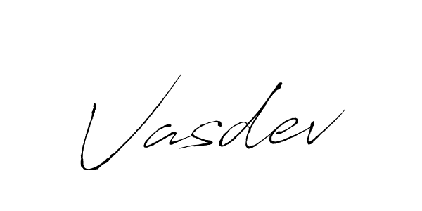 Vasdev stylish signature style. Best Handwritten Sign (Antro_Vectra) for my name. Handwritten Signature Collection Ideas for my name Vasdev. Vasdev signature style 6 images and pictures png