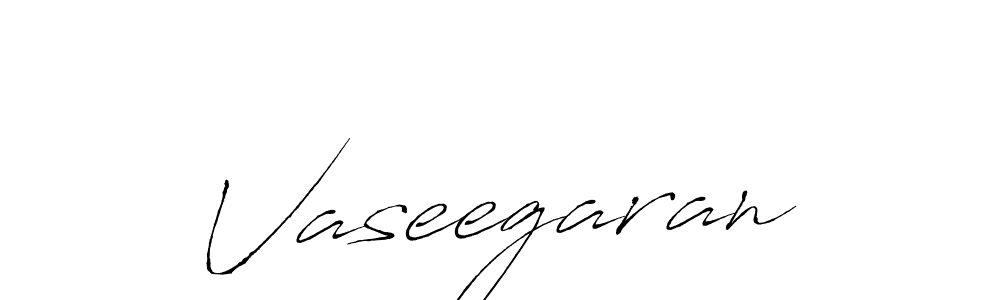 Create a beautiful signature design for name Vaseegaran. With this signature (Antro_Vectra) fonts, you can make a handwritten signature for free. Vaseegaran signature style 6 images and pictures png
