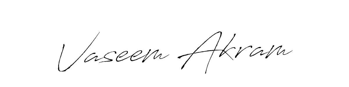 How to make Vaseem Akram signature? Antro_Vectra is a professional autograph style. Create handwritten signature for Vaseem Akram name. Vaseem Akram signature style 6 images and pictures png