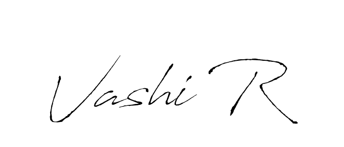 It looks lik you need a new signature style for name Vashi R. Design unique handwritten (Antro_Vectra) signature with our free signature maker in just a few clicks. Vashi R signature style 6 images and pictures png