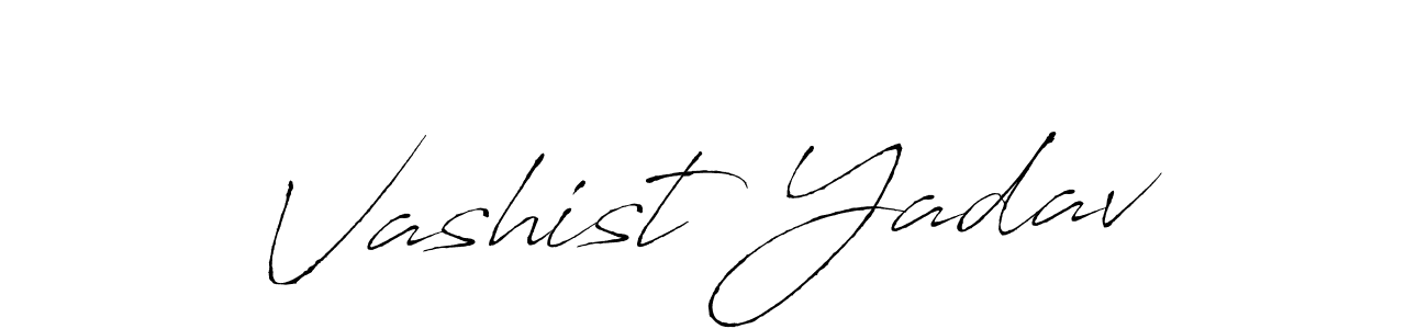 Make a beautiful signature design for name Vashist Yadav. Use this online signature maker to create a handwritten signature for free. Vashist Yadav signature style 6 images and pictures png