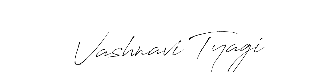 Create a beautiful signature design for name Vashnavi Tyagi. With this signature (Antro_Vectra) fonts, you can make a handwritten signature for free. Vashnavi Tyagi signature style 6 images and pictures png