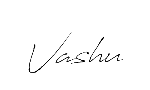 Use a signature maker to create a handwritten signature online. With this signature software, you can design (Antro_Vectra) your own signature for name Vashu. Vashu signature style 6 images and pictures png