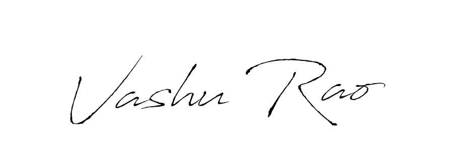 Create a beautiful signature design for name Vashu Rao. With this signature (Antro_Vectra) fonts, you can make a handwritten signature for free. Vashu Rao signature style 6 images and pictures png
