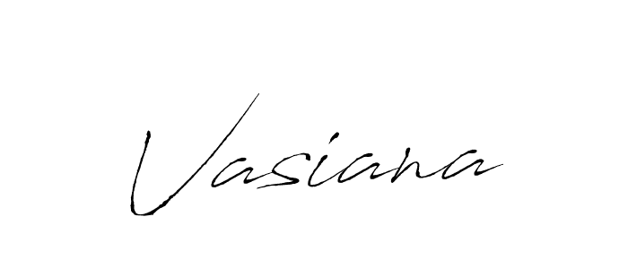 Design your own signature with our free online signature maker. With this signature software, you can create a handwritten (Antro_Vectra) signature for name Vasiana. Vasiana signature style 6 images and pictures png