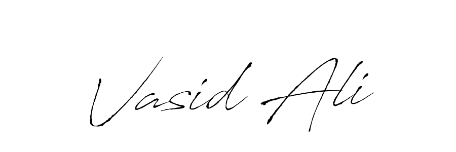 Design your own signature with our free online signature maker. With this signature software, you can create a handwritten (Antro_Vectra) signature for name Vasid Ali. Vasid Ali signature style 6 images and pictures png