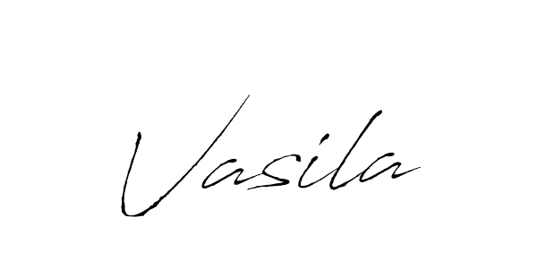 Use a signature maker to create a handwritten signature online. With this signature software, you can design (Antro_Vectra) your own signature for name Vasila. Vasila signature style 6 images and pictures png