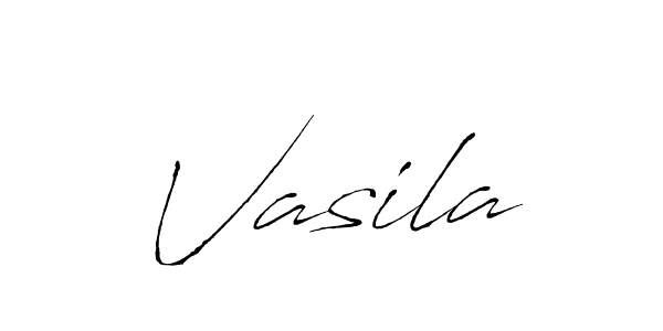 Use a signature maker to create a handwritten signature online. With this signature software, you can design (Antro_Vectra) your own signature for name Vasila. Vasila signature style 6 images and pictures png