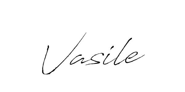 Design your own signature with our free online signature maker. With this signature software, you can create a handwritten (Antro_Vectra) signature for name Vasile. Vasile signature style 6 images and pictures png