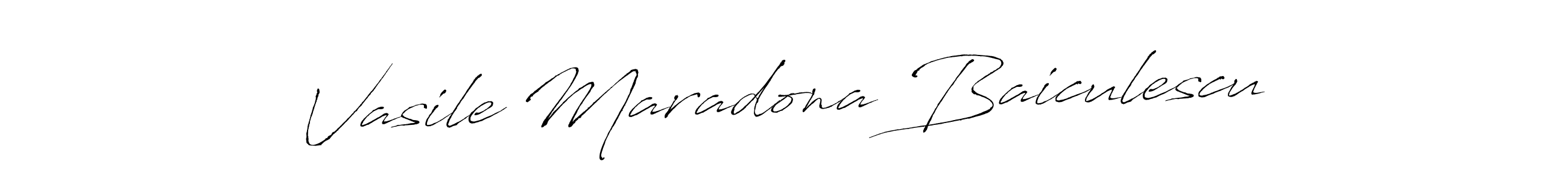 How to make Vasile Maradona Baiculescu signature? Antro_Vectra is a professional autograph style. Create handwritten signature for Vasile Maradona Baiculescu name. Vasile Maradona Baiculescu signature style 6 images and pictures png