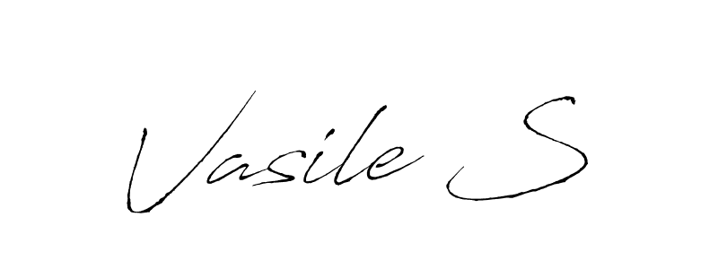 Create a beautiful signature design for name Vasile S. With this signature (Antro_Vectra) fonts, you can make a handwritten signature for free. Vasile S signature style 6 images and pictures png