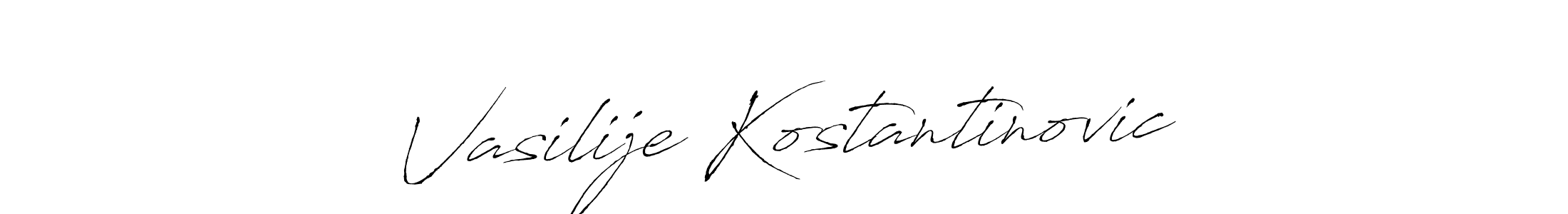 You should practise on your own different ways (Antro_Vectra) to write your name (Vasilije Kostantinovic) in signature. don't let someone else do it for you. Vasilije Kostantinovic signature style 6 images and pictures png
