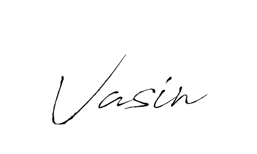 Use a signature maker to create a handwritten signature online. With this signature software, you can design (Antro_Vectra) your own signature for name Vasin. Vasin signature style 6 images and pictures png