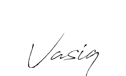 Design your own signature with our free online signature maker. With this signature software, you can create a handwritten (Antro_Vectra) signature for name Vasiq. Vasiq signature style 6 images and pictures png