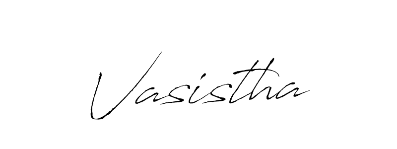 Create a beautiful signature design for name Vasistha. With this signature (Antro_Vectra) fonts, you can make a handwritten signature for free. Vasistha signature style 6 images and pictures png