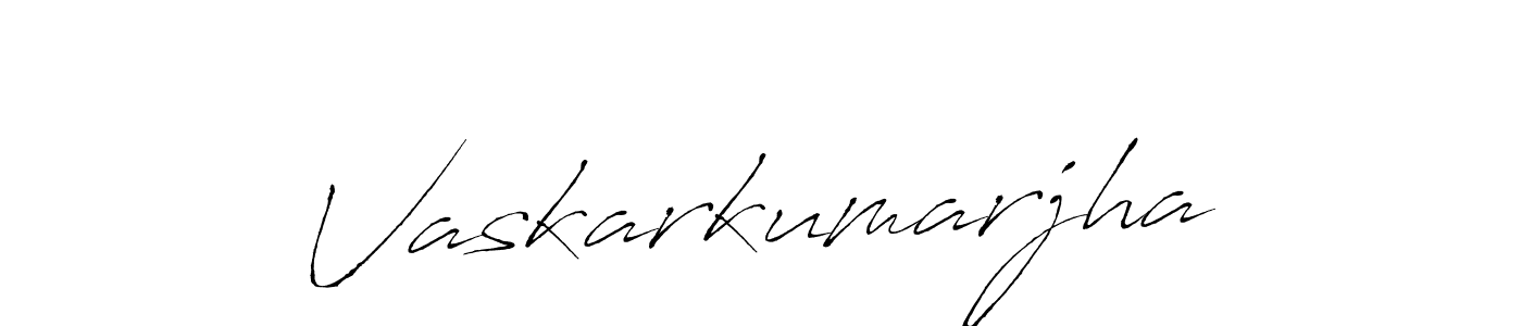 Use a signature maker to create a handwritten signature online. With this signature software, you can design (Antro_Vectra) your own signature for name Vaskarkumarjha. Vaskarkumarjha signature style 6 images and pictures png