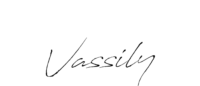 How to make Vassily signature? Antro_Vectra is a professional autograph style. Create handwritten signature for Vassily name. Vassily signature style 6 images and pictures png