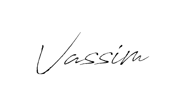 Create a beautiful signature design for name Vassim. With this signature (Antro_Vectra) fonts, you can make a handwritten signature for free. Vassim signature style 6 images and pictures png