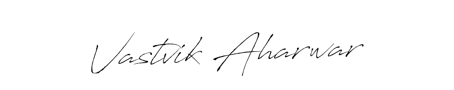 Design your own signature with our free online signature maker. With this signature software, you can create a handwritten (Antro_Vectra) signature for name Vastvik Aharwar. Vastvik Aharwar signature style 6 images and pictures png