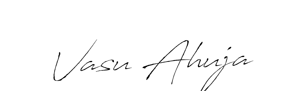 Vasu Ahuja stylish signature style. Best Handwritten Sign (Antro_Vectra) for my name. Handwritten Signature Collection Ideas for my name Vasu Ahuja. Vasu Ahuja signature style 6 images and pictures png