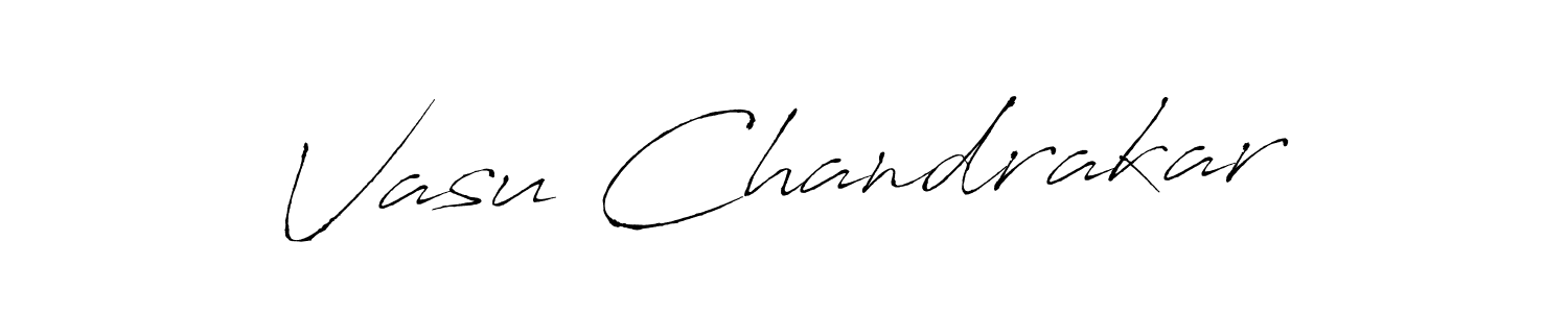 Antro_Vectra is a professional signature style that is perfect for those who want to add a touch of class to their signature. It is also a great choice for those who want to make their signature more unique. Get Vasu Chandrakar name to fancy signature for free. Vasu Chandrakar signature style 6 images and pictures png