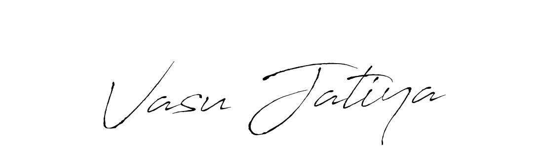 Vasu Jatiya stylish signature style. Best Handwritten Sign (Antro_Vectra) for my name. Handwritten Signature Collection Ideas for my name Vasu Jatiya. Vasu Jatiya signature style 6 images and pictures png
