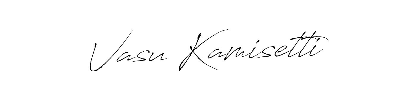 This is the best signature style for the Vasu Kamisetti name. Also you like these signature font (Antro_Vectra). Mix name signature. Vasu Kamisetti signature style 6 images and pictures png